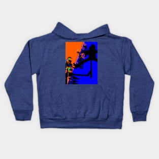 Comin' Through - Motocross Racers and Scooter Boy Kids Hoodie